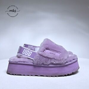 UGG Disco Slide Platform  Slippers Purple Women 6